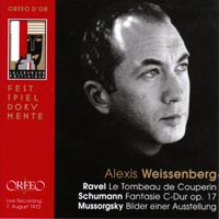 Alexis
                  Weissenberg / W̊G / Pictures at an exhibition
                  Weisenberg